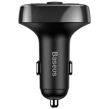 Baseus T-Typed duálny adaptér do automobilu 2* USB-A a MP3 prehrávač, čierny (CCTM-01)