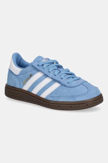 Detské semišové tenisky adidas Originals HANDBALL SPEZIAL modrá farba, JQ6381