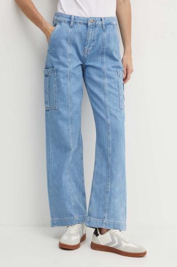Rifle Pepe Jeans LOOSE ST JEANS HW WORKER dámske, vysoký pás, PL204715
