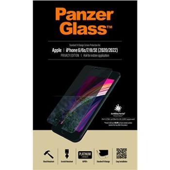 PanzerGlass Standard Privacy pre Apple iPhone 6/6s/7/8/SE (2020)/SE (2022) číre (P2684)