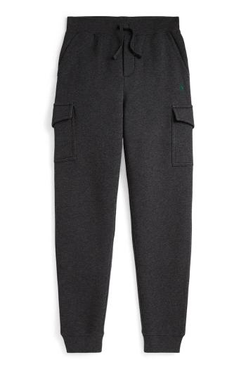 Detské tepláky Polo Ralph Lauren šedá farba, jednofarebné, 323892354016