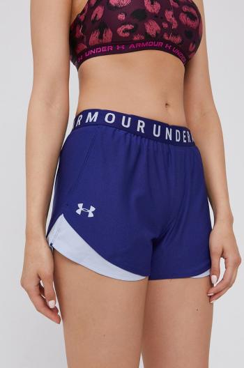 Tréningové šortky Under Armour Play Up 3.0 tmavomodrá farba, s potlačou, stredne vysoký pás, 1344552