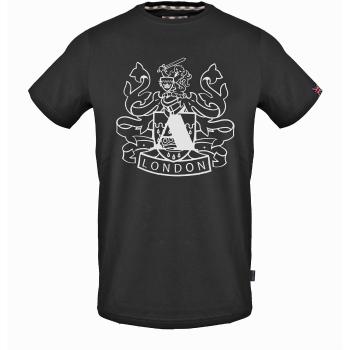 Aquascutum  - T00623  Tričká s krátkym rukávom Čierna