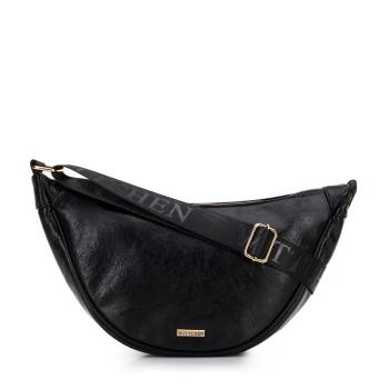 Dámska crossbody na širokom popruhu čierna 100-4Y-421-1