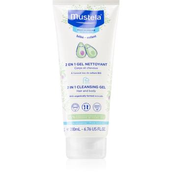 Mustela Bébé mycí gel na tělo a vlasy pro děti 200 ml