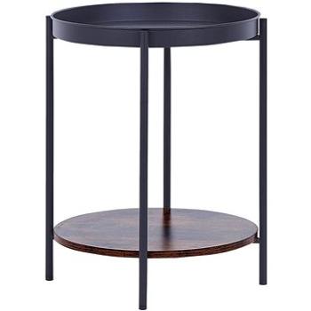BELIANI tmavé drevo/čierny priemer 41 cm BORDEN (beliani_318821)
