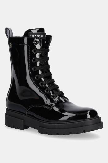 Detské topánky Tommy Hilfiger čierna farba, T4A5-34025