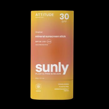 ATTITUDE 100% minerálna ochranná tyčinka na celé telo (SPF 30) s vôňou Tropical 60 g