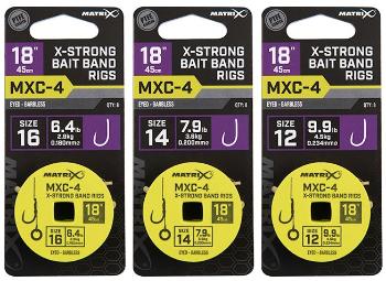 Matrix náväzec mxc-4 18 "x-strong bait band rigs - veľkosť háčika 16 nosnosť 2,9 kg