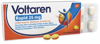 VOLTAREN Rapid 25mg rýchla úlava od bolesti chrbta 10 mäkkých kapsúl