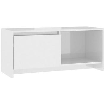 SHUMEE biely s vysokým leskom 90 × 35 × 40 cm (809788)