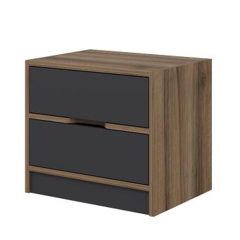 Nočný stolík Elina Walnut Anthracite