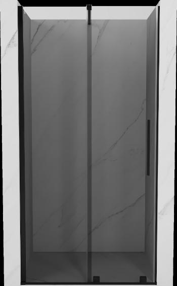 MEXEN/S - Velár posuvné sprchové dvere 120 cm, grafit, čierna 871-120-000-41-70