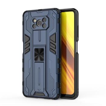 SUPERSONIC Ochranný obal so stojanom pre Xiaomi Poco X3 NFC / X3 Pro modrý