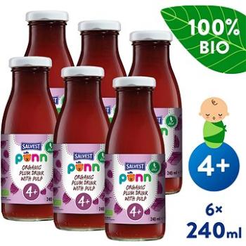 SALVEST Ponn BIO Slivková šťava s dužinou (6× 240 ml) (4740073075609)