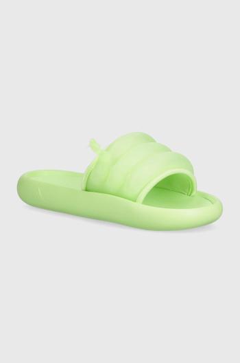 Šľapky adidas zelená farba, IF0889