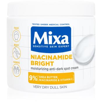Mixa Niacinamide Bright telový krém pre rozjasnenie a hydratáciu 400 ml