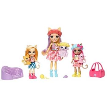Enchantimals Rodinný Set – Siamské Mačky (194735063222)