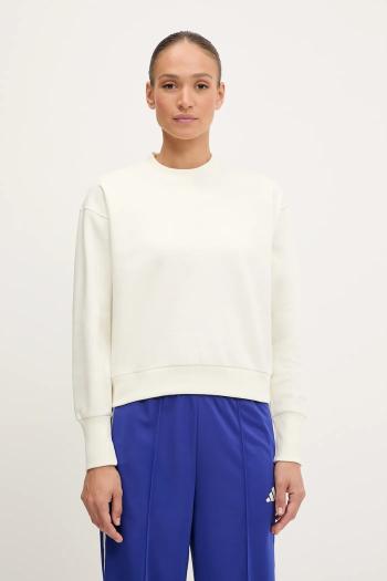 Mikina adidas ALL SZN béžová farba, jednofarebná, IY6748