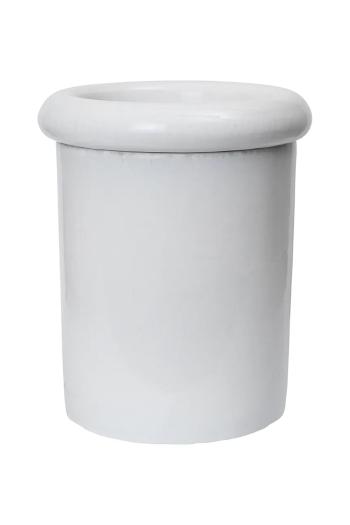 Kvetináč ferm LIVING Rollo biela farba