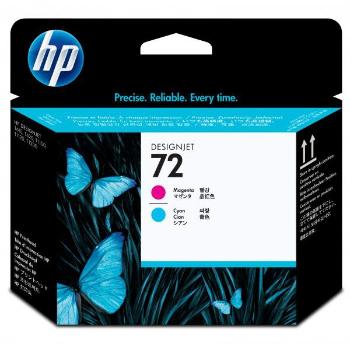 HP originál tlačová hlava C9383A, HP 72, magenta/cyan, HP Designjet T1100, T770, azurová