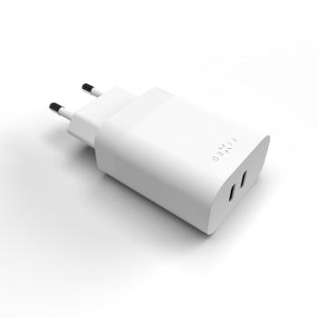 FIXED FIXC35-2C-WH SIETOVA NABIJACKA S 2X USB-C VYSTUPOM, PODPORA PD, 35W, BIELA