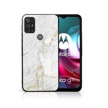 MY ART Silikónový obal Motorola Moto G10 / G20 / G30 WHITE STONE (011)