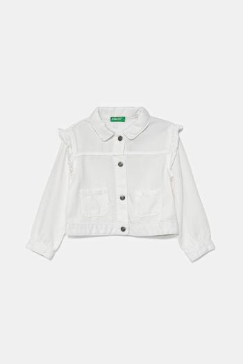 Detská bunda United Colors of Benetton biela farba, 21AQGN03Q