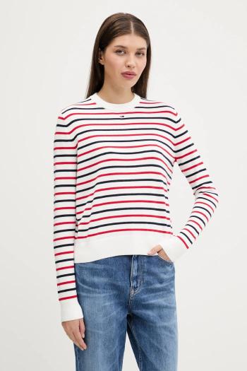 Bavlnený sveter Tommy Jeans čierna farba, ľahký, DW0DW20159