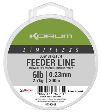 Korum vlasec limitless low stretch feeder line 300 m - 0,23 mm 2,7 kg