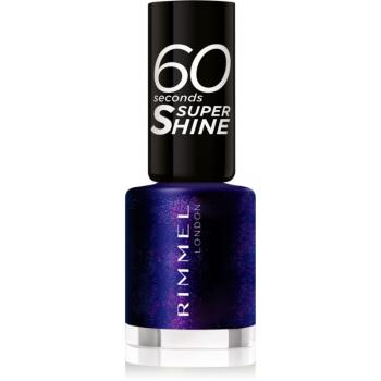 Rimmel 60 Seconds Super Shine lak na nechty odtieň 563 Midnight Rush 8 ml