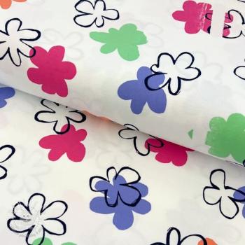 Úplet Flower prints white