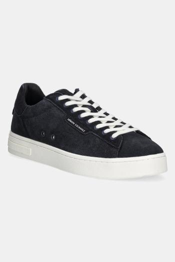 Topánky Armani Exchange pánske, tmavomodrá farba, XUX253 XV868 01826
