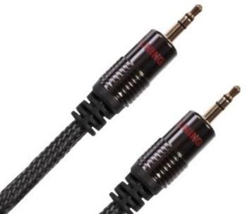 Audio Tuning Klinke 3,5mm 0,5 m Čierna Hi-Fi AUX kábel