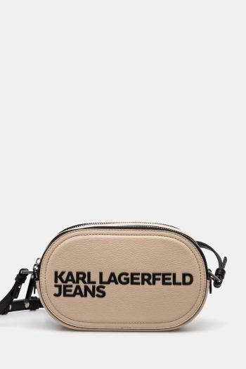 Kabelka Karl Lagerfeld Jeans béžová farba, A2W30249