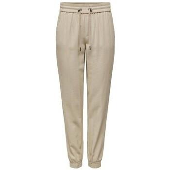 Only  KELDA-EMERY MW PULL-UP PANTS PNT NOOS 15203946  Nohavice Béžová