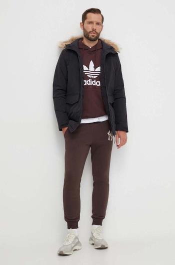 Bunda adidas pánska, čierna farba, zimná, IK0553