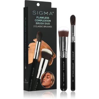 Sigma Beauty Brush Duo Flawless Complexion sada štetcov pre dokonalý vzhľad