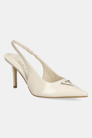 Lodičky Guess NASSIR béžová farba, FLJNAS PAF05