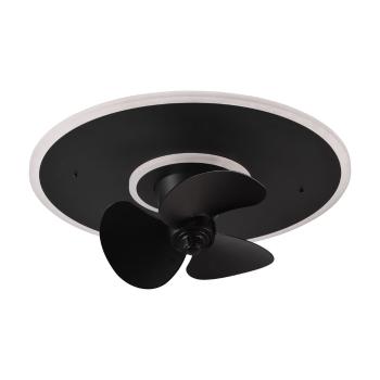 Matt fekete LED mennyezeti lámpa Nybro – Trio