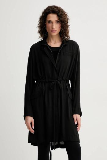 Bunda parka Silvian Heach LOSOVA čierna farba, prechodná, GPP25251PK