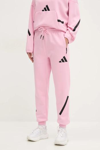 Tepláky adidas Z.N.E. dámske, ružová farba, JC5405
