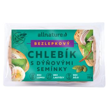 ALLNATURE Bezlepkový chlebík s tekvicovými semienkami 350 g