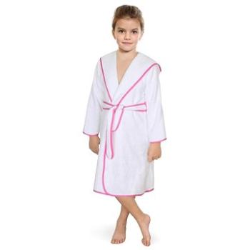 Bellatex Froté – veľ. 3 – 5 rokov – biely s ružovou stuhou (6568)
