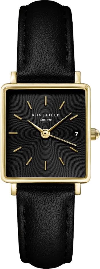 Rosefield Boxy XS Black Black Leather Gold QBBLG-Q53