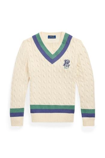 Sveter Polo Ralph Lauren béžová farba, ľahké, 323970472001