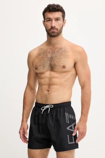 Plavkové šortky EA7 Emporio Armani červená farba, AF14497.7M000550