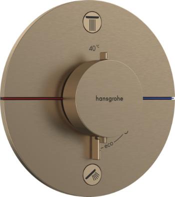 Vaňová batéria Hansgrohe ShowerSelect Comfort S bez podomietkového telesa kartáčovaný bronz 15556140