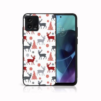 MY ART Kryt s vianočným dizajnom Motorola Moto G72 DEER (068)