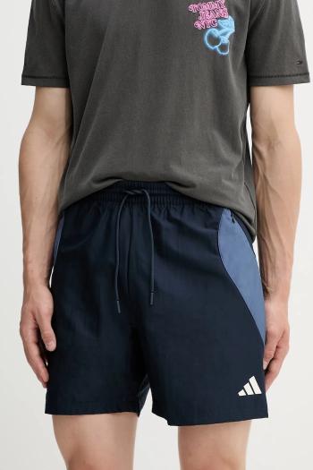 Šortky adidas Stadium tmavomodrá farba, JX5630